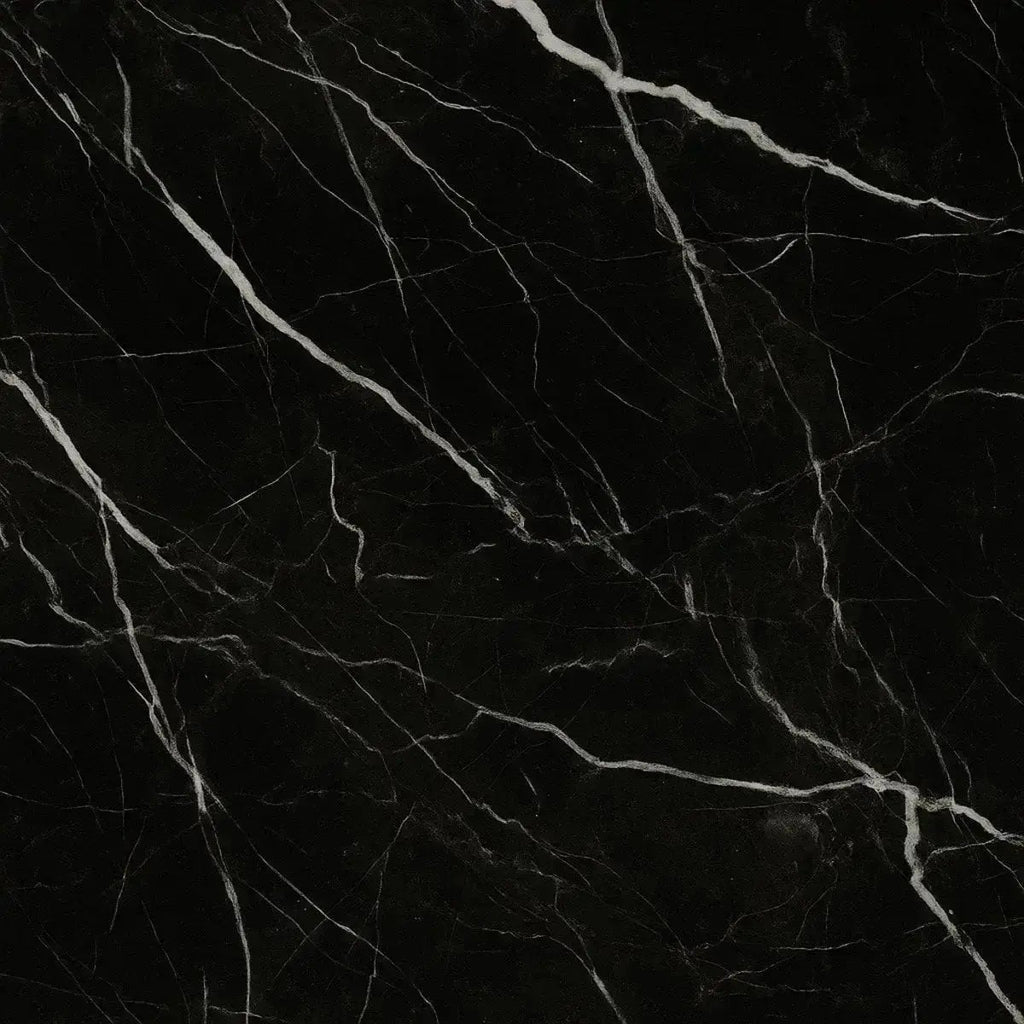 Dou Black – Nero Marquina Marble Rechargeable Table Lamp | Battery, Dimmable & Interchangeable Lampshade - LUXONAS HOME