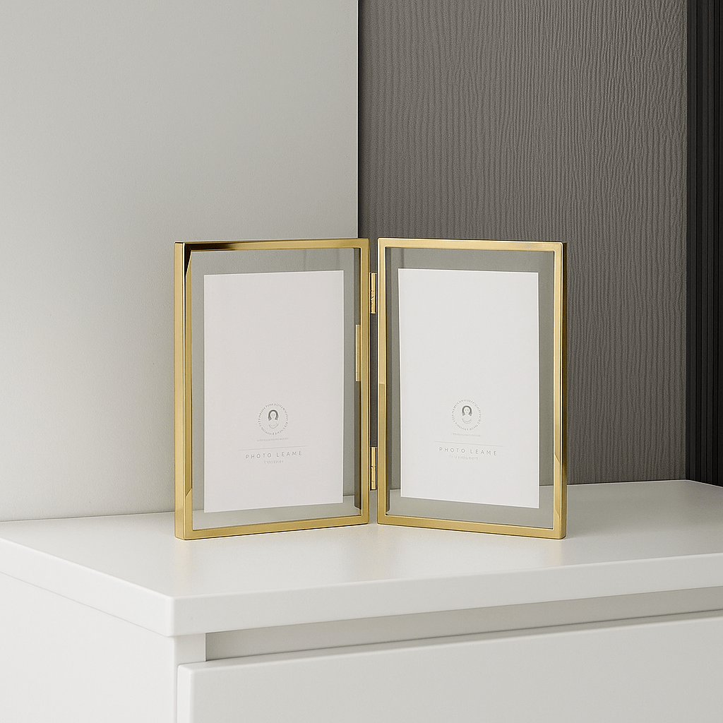 Double Gold Photo Frame 13x18 - LUXONAS