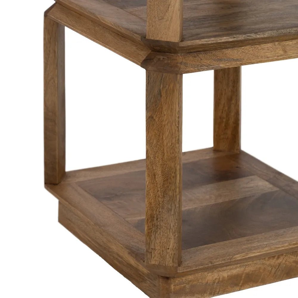 Double Shelf Mango Sidetable - LUXONAS