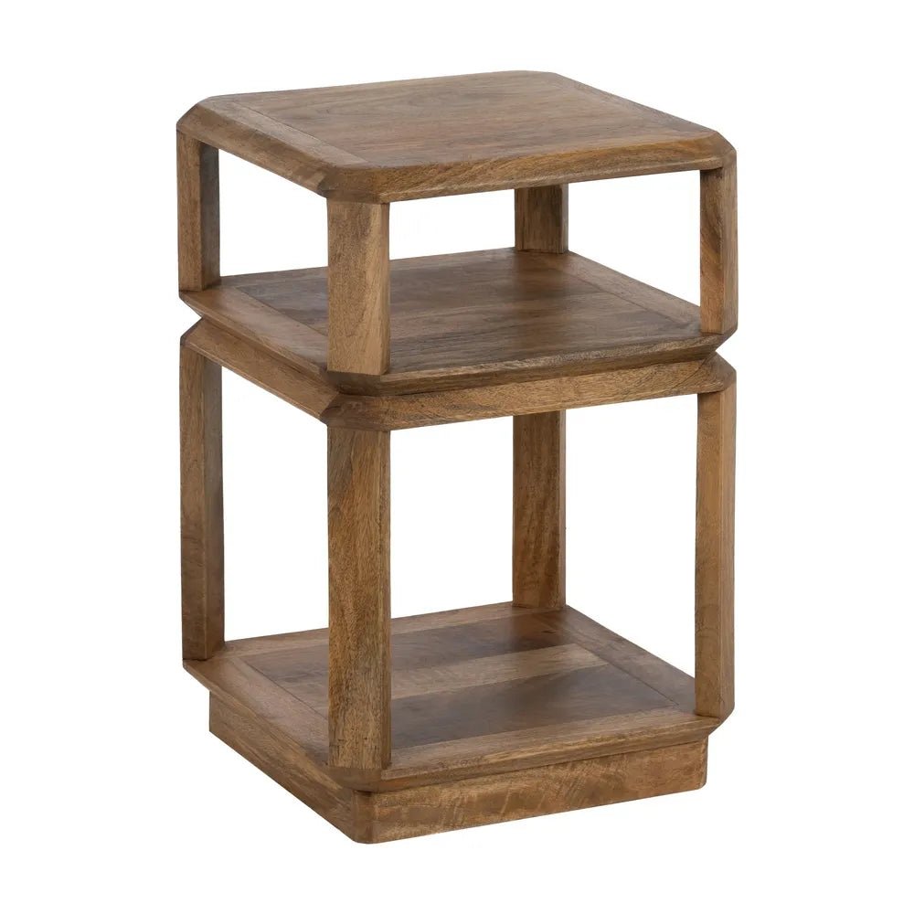 Double Shelf Mango Sidetable - LUXONAS