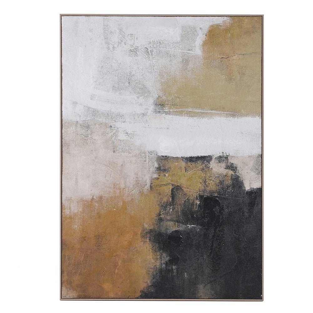Earth Textured Art Picture - Hand Painted Canvas Wall Art - LUXONAS
