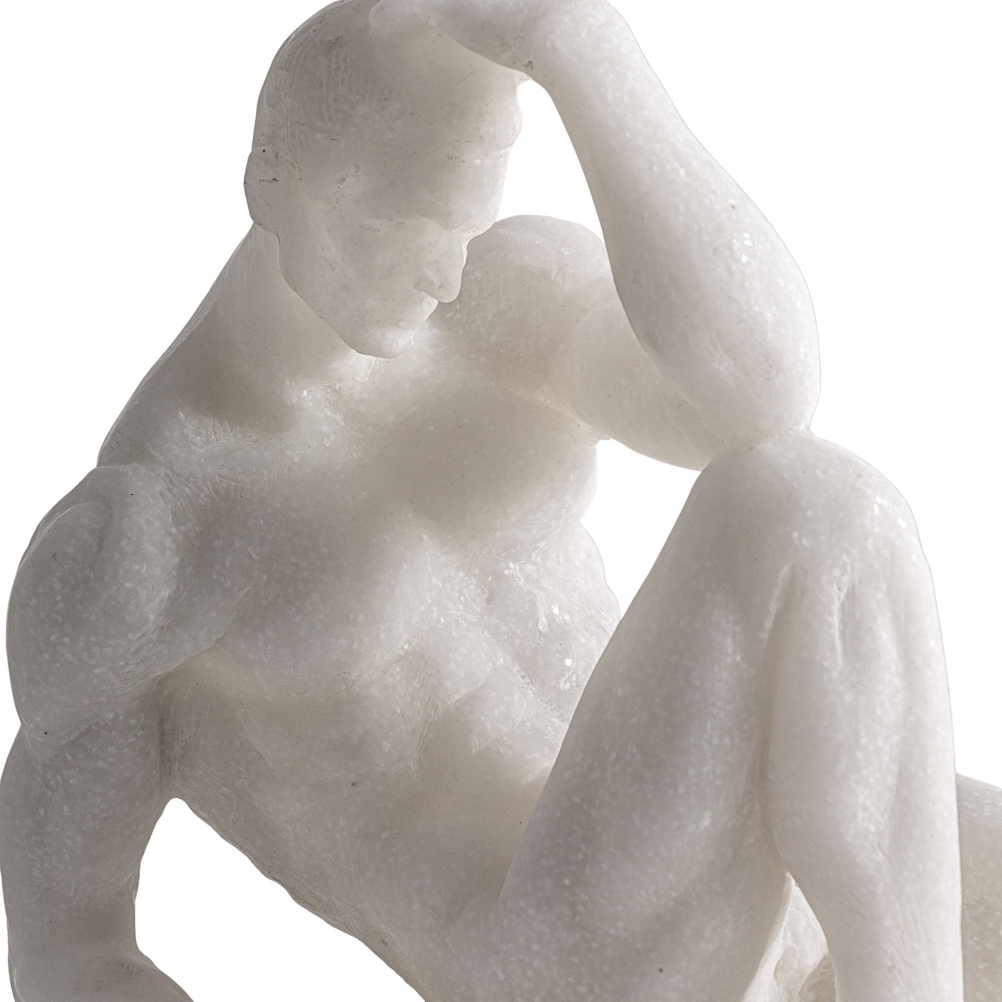 Ebphoe Deco Sculpture - Contemporary White Resin Art Piece - LUXONAS