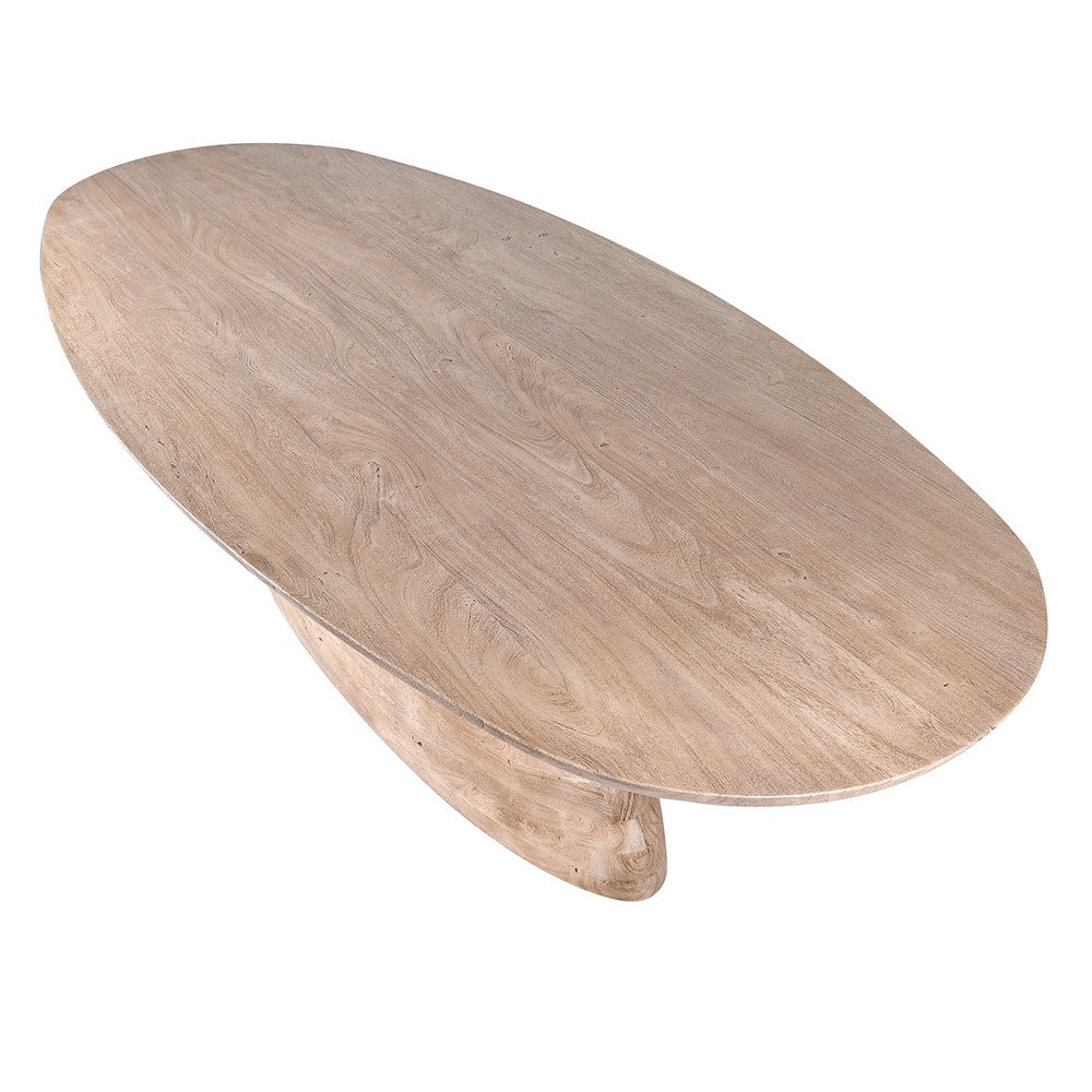 Elegant Acacia Wood Pearl Dining Table - LUXONAS