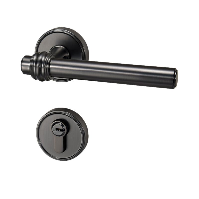 Elegant Black Door Handle Set 8031 - LUXONAS