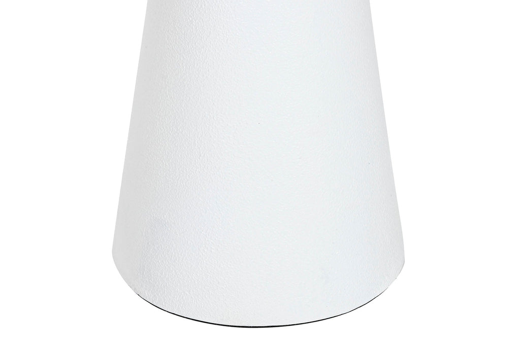 Elegant Ceramic White Floor Lamp with Cream Linen Shade - LUXONAS