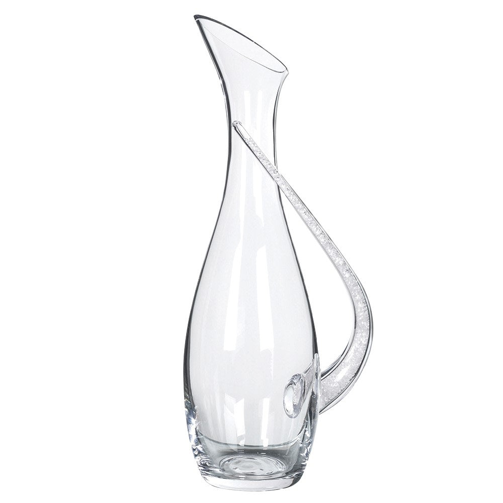 Elegant Crystal Carafe with Handle