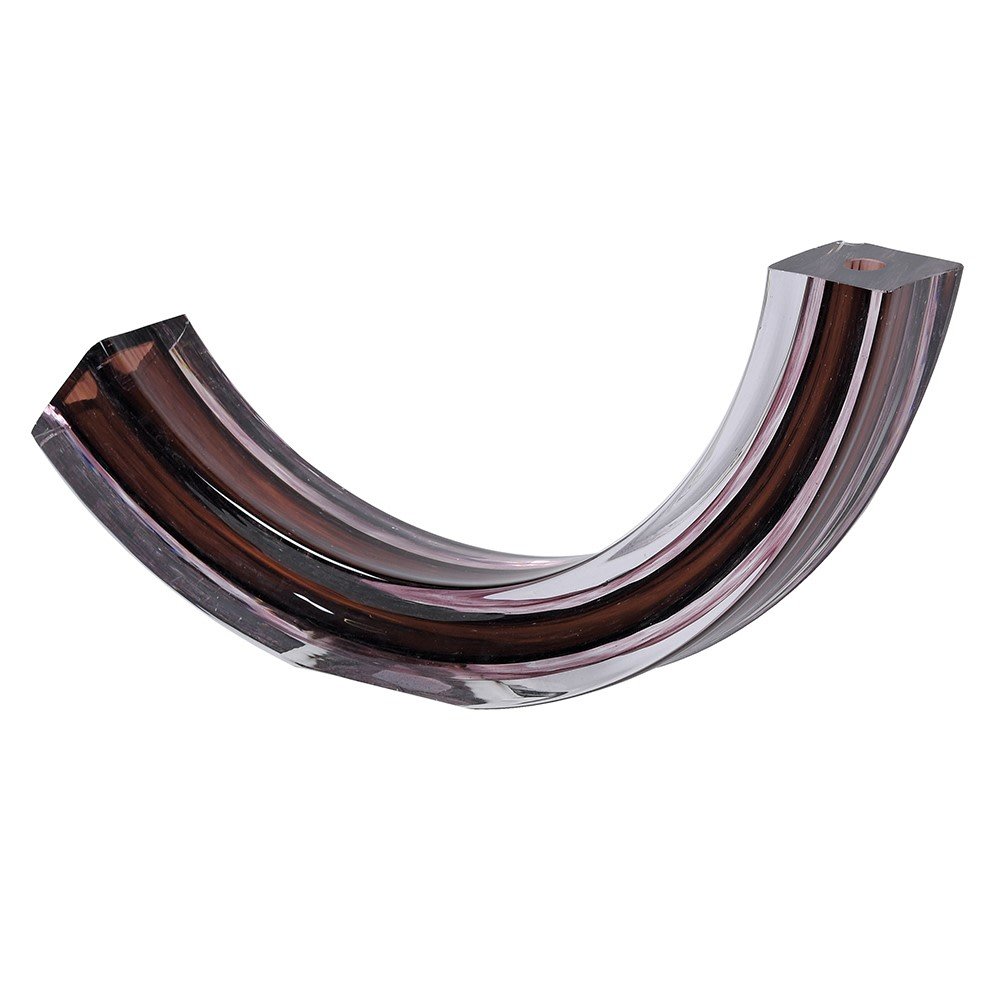 Elegant Curved Glass Sculpture – A Stunning Centerpiece for Your Home