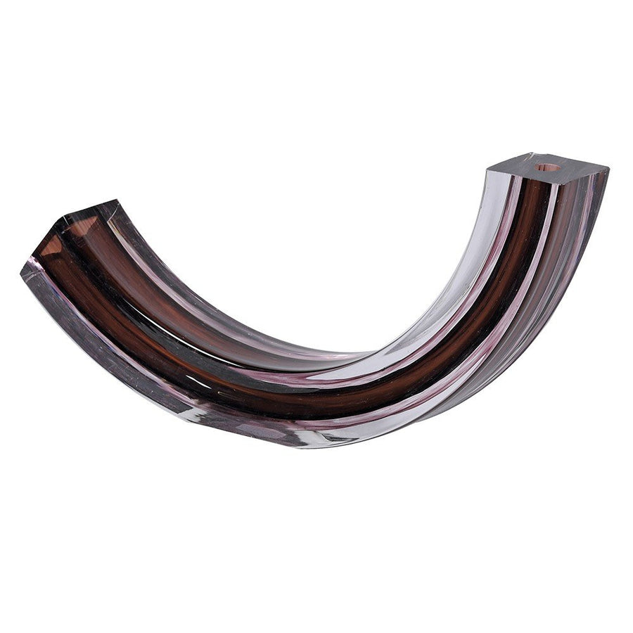 Elegant Curved Glass Sculpture – A Stunning Centerpiece for Your Home