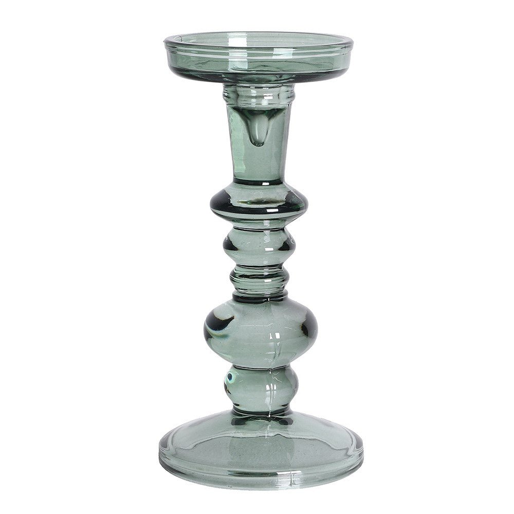 Elegant Glass Shaped Candle Holder - LUXONAS