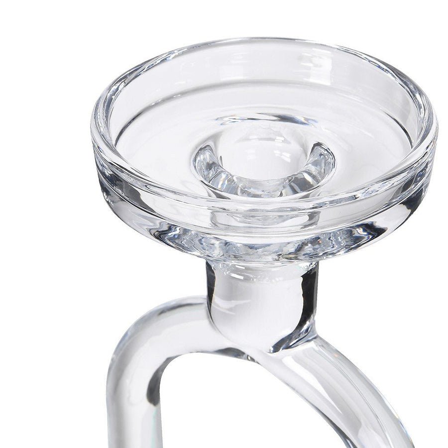 Elegant Glass Stirrup Candle Holder