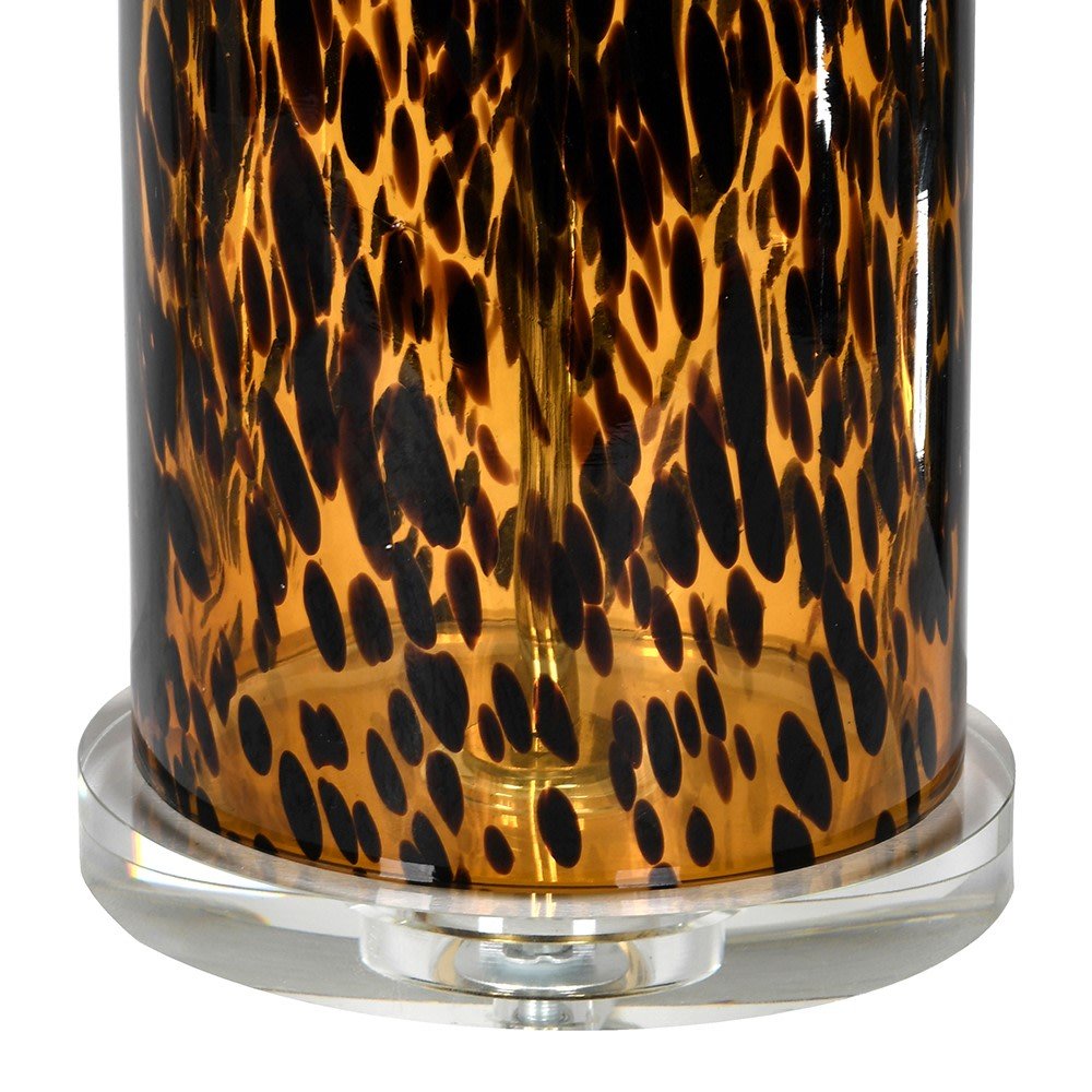 Elegant Glass Tortoise Table Lamp - LUXONAS