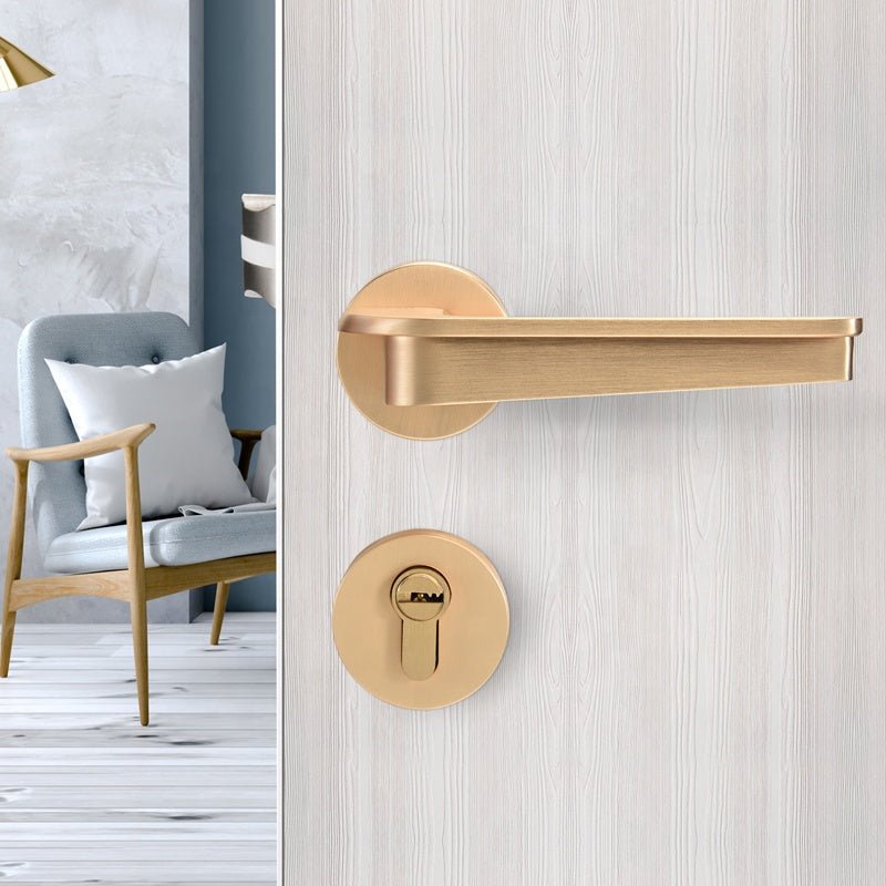 Elegant Gold Door Handle Set 8044 - LUXONAS