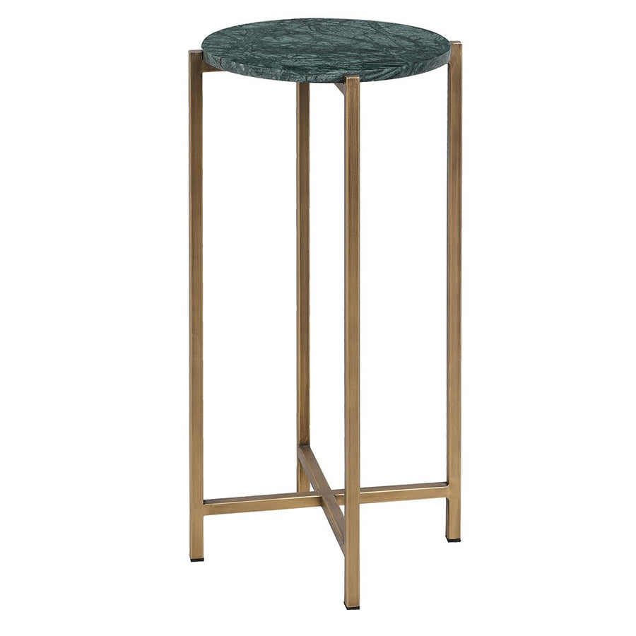 Elegant Green Marble Side Table - Modern Home Decor