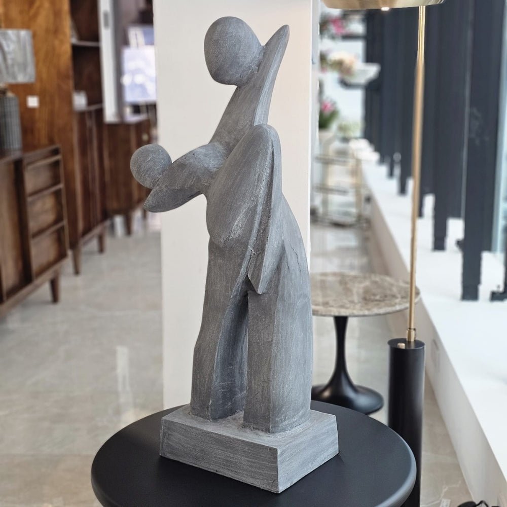 Elegant Grey Dancers Sculpture - LUXONAS HOME