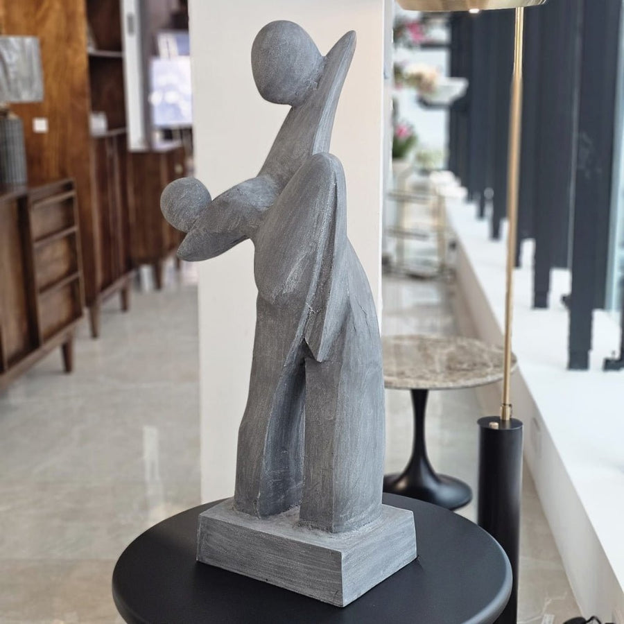 Elegant Grey Dancers Sculpture