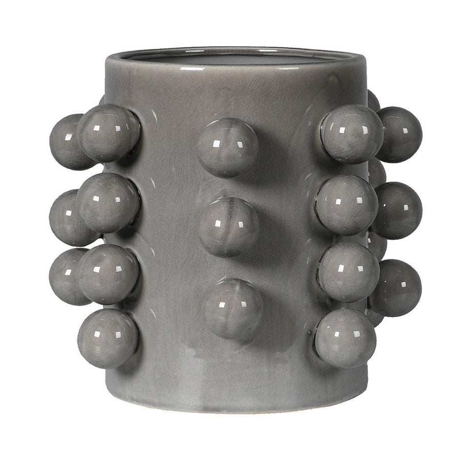 Elegant Grey Sway Ceramic Vase