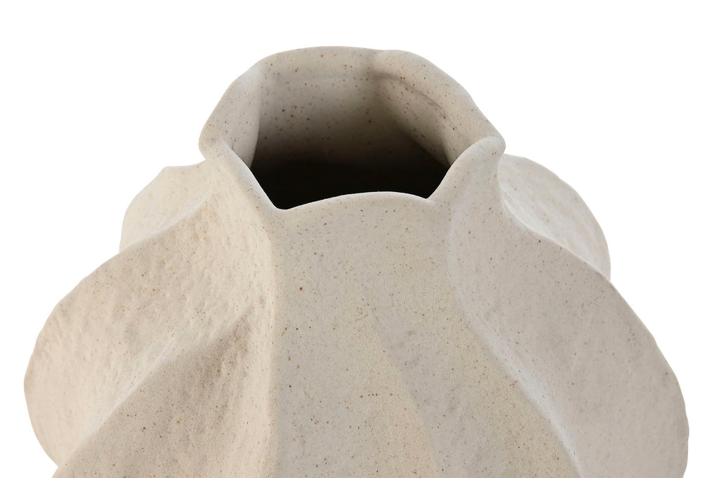 Elegant Porcelain Cream Vase for Home Decor - LUXONAS