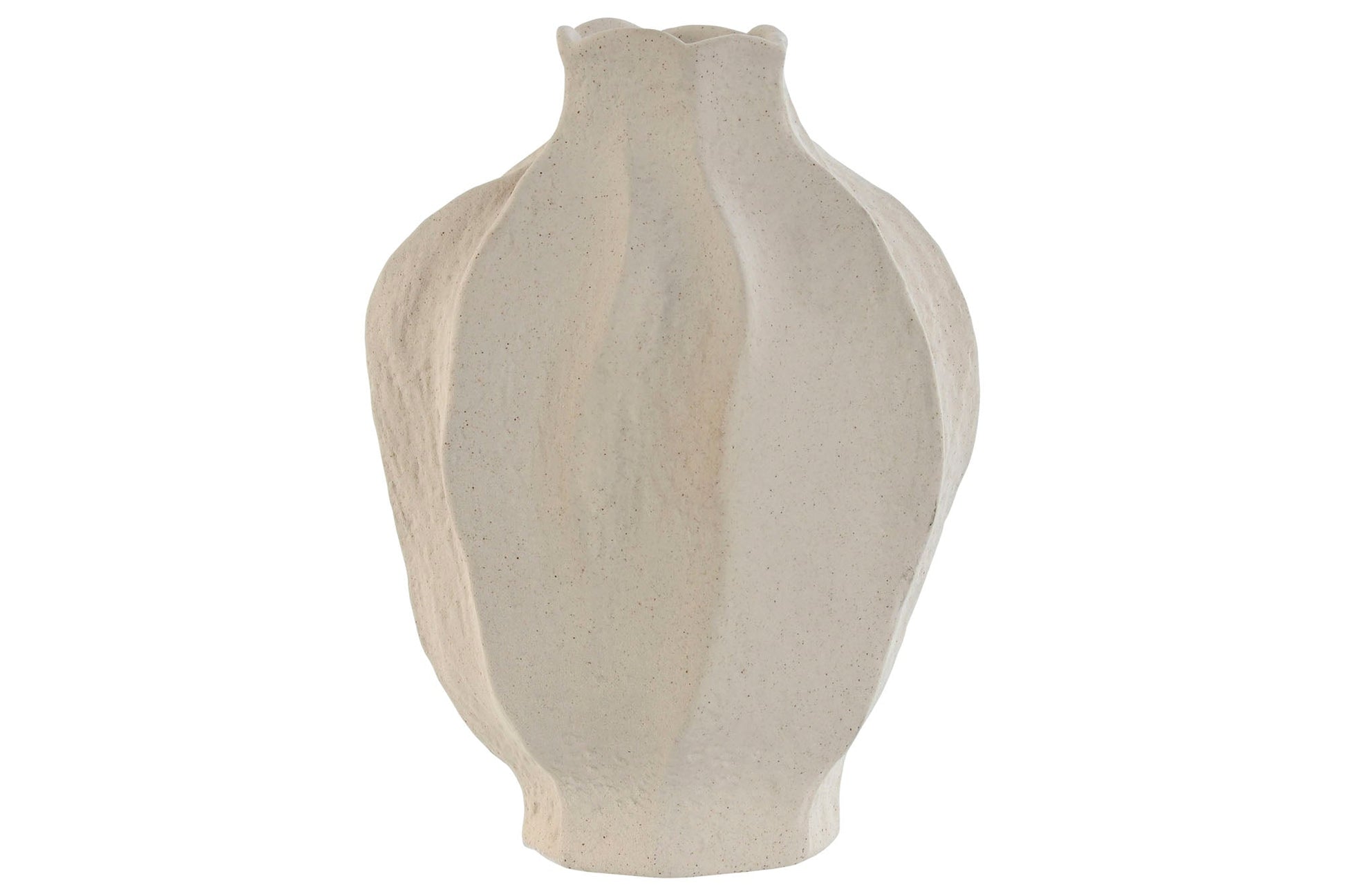 Elegant Porcelain Cream Vase for Home Decor - LUXONAS
