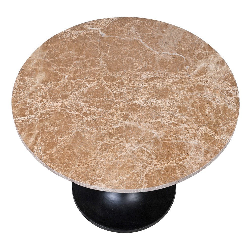 Elegant Round Marble Top Side Table - LUXONAS