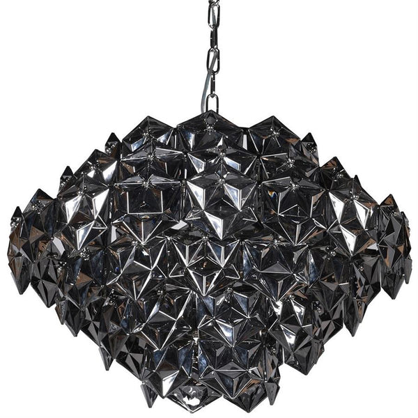 Elegant Smoked Glass Chandelier