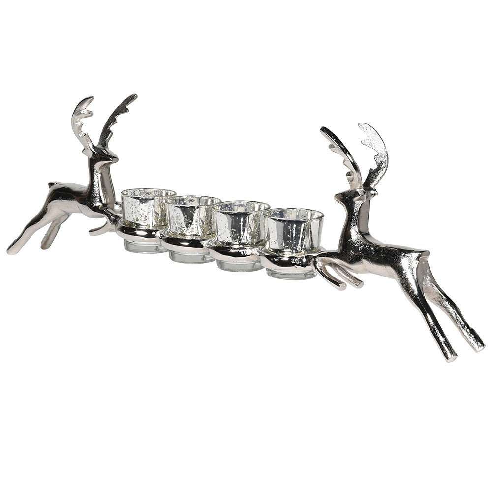 Elegant Standing Reindeer Candleholder for Holiday Decor - LUXONAS