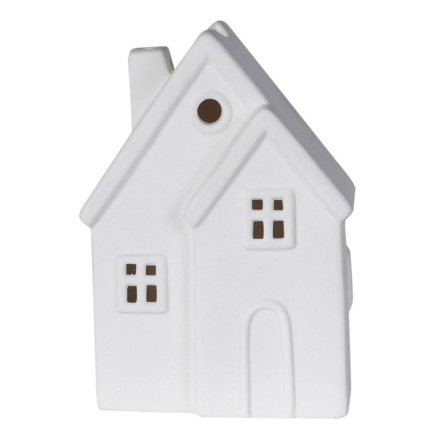 Elegant White House Tea Light Holder for Home Decor