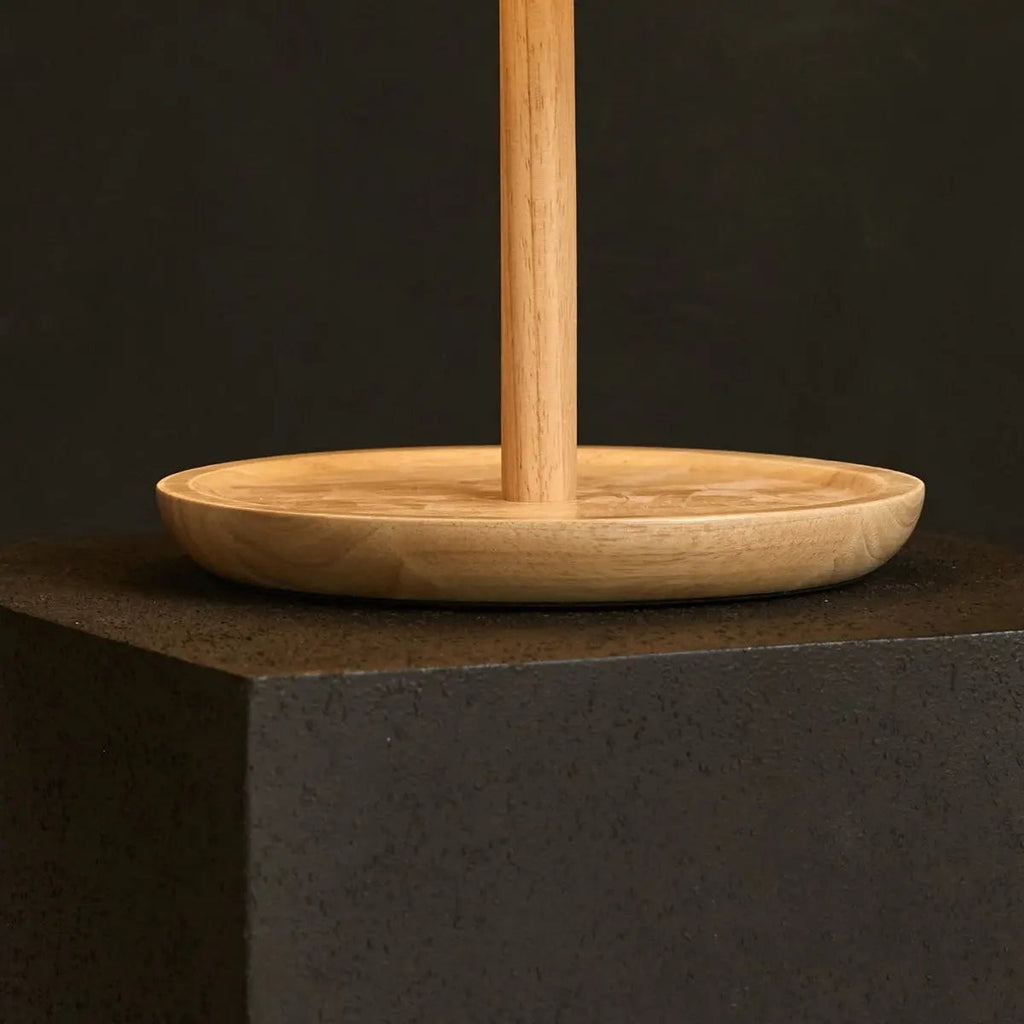 Emily Light Brown Wooden Lamp | Cable & Sustainable Design - LUXONAS HOME