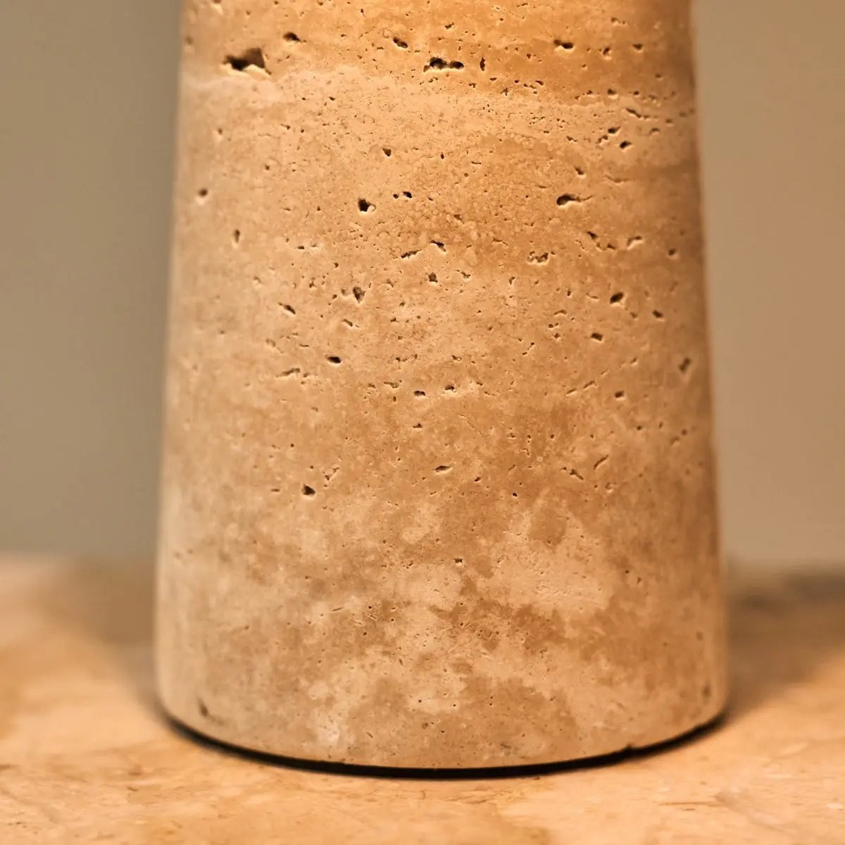 Emily Travertine Lamp | Elegant Design with Glass Shade - LUXONAS HOME