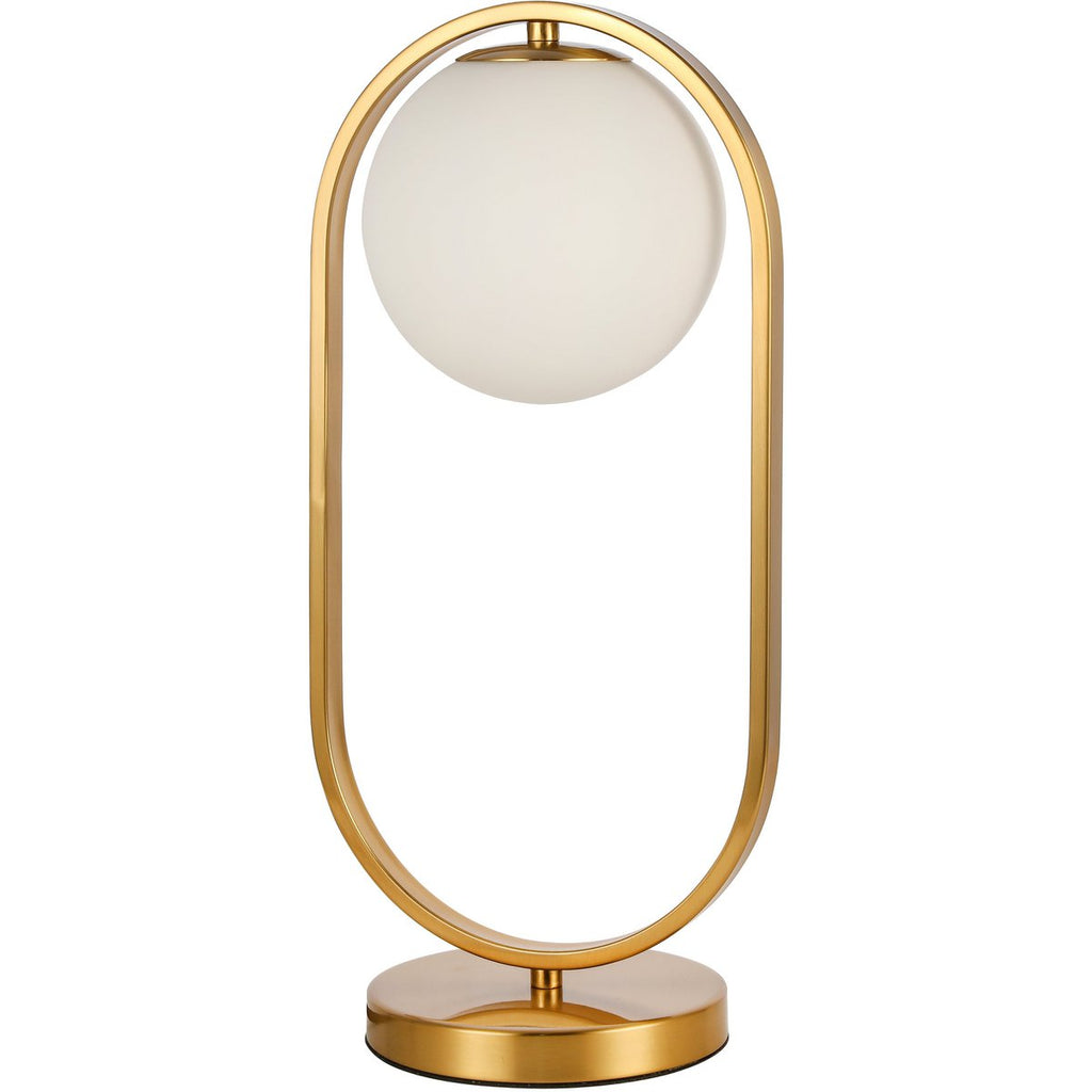 Emma Table Lamp White Gold - LUXONAS HOME