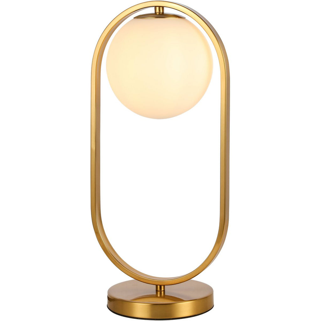 Emma Table Lamp White Gold - LUXONAS HOME