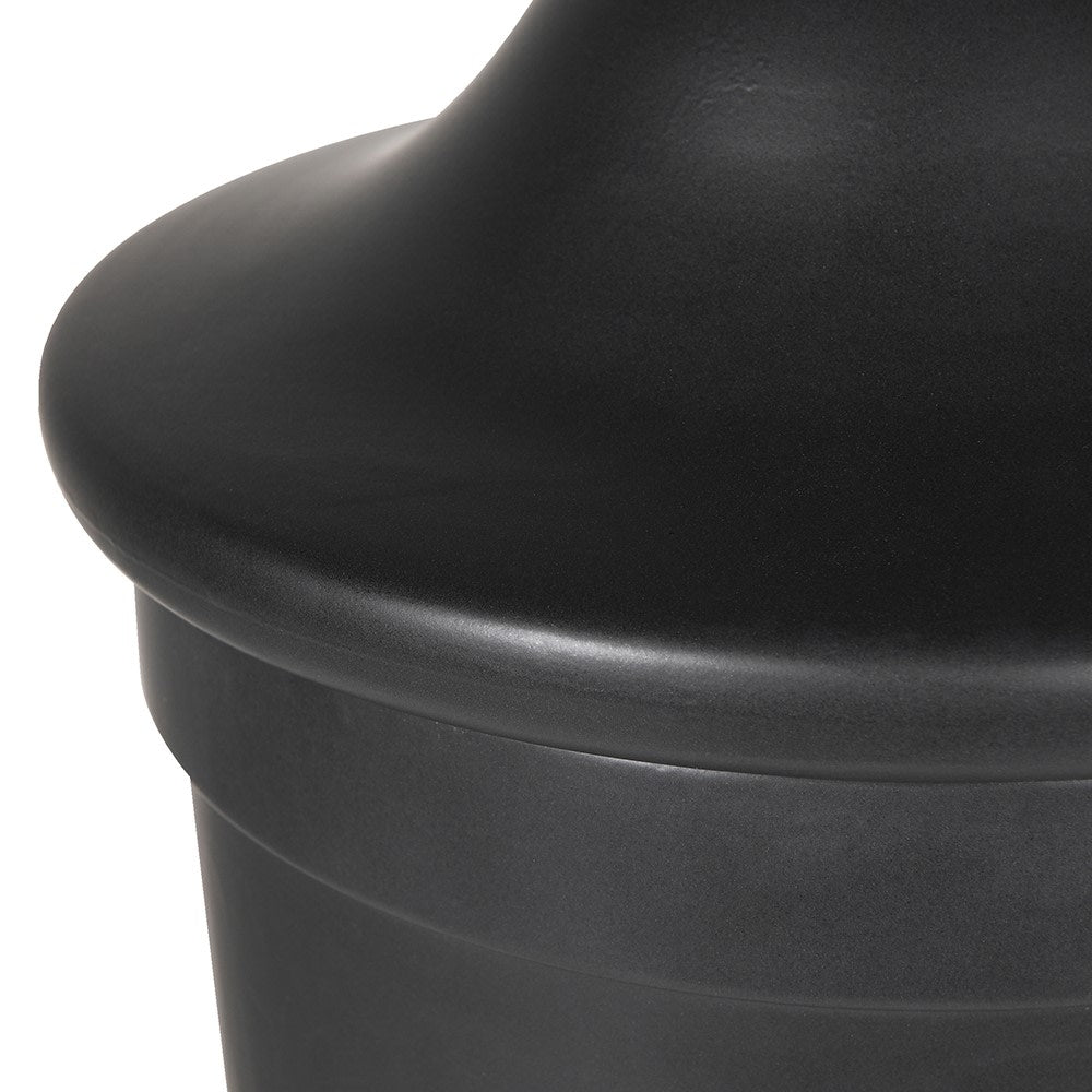 Empery Black Ceramic Jar - LUXONAS
