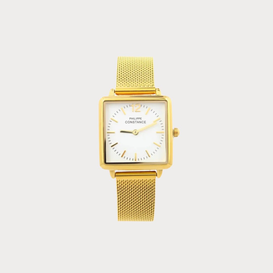Ernest Watch Dore Blanc - Men's Analog Watch | Square Wristwatch