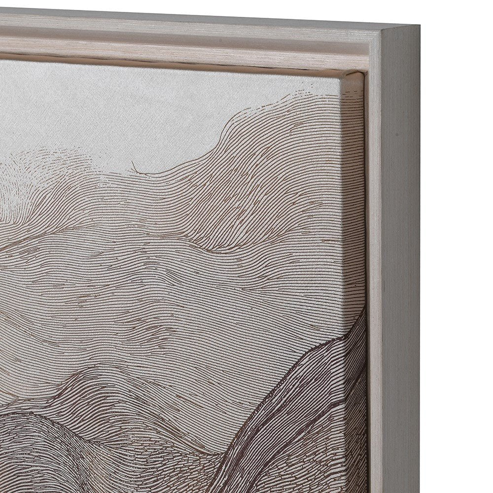 Ethereal Linen Framed Canvas Artwork - LUXONAS HOME