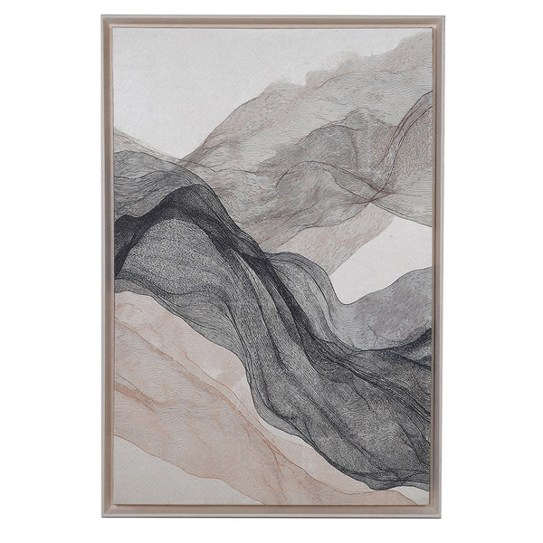 Ethereal Linen Framed Canvas Artwork