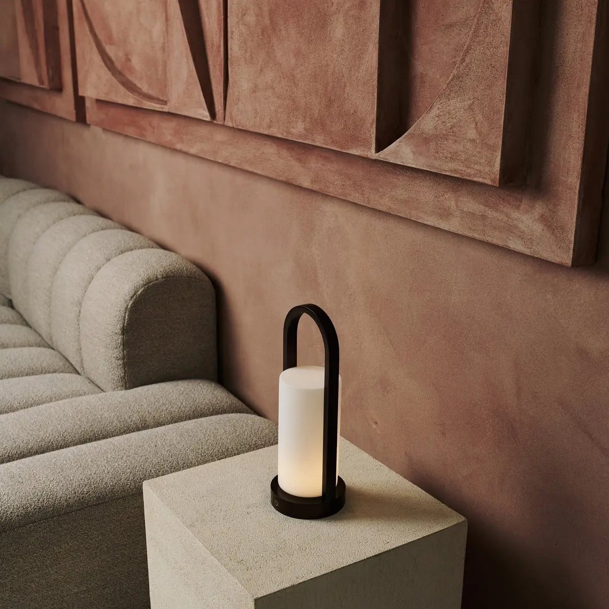 Evie Dark Brown Rechargeable Wooden Table Lamp | Dimmable, Cordless & 3 Light Modes - LUXONAS HOME