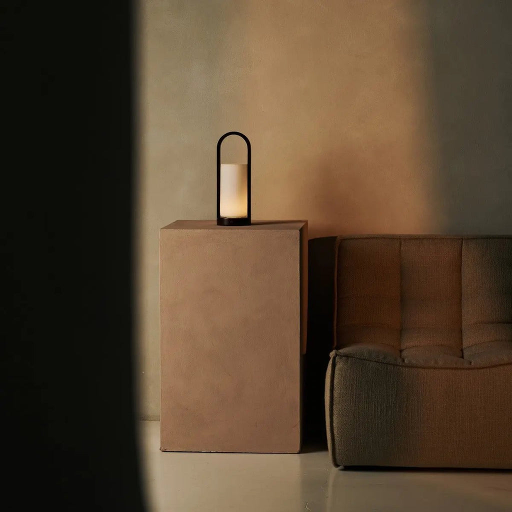 Evie Dark Brown Rechargeable Wooden Table Lamp | Dimmable, Cordless & 3 Light Modes - LUXONAS HOME