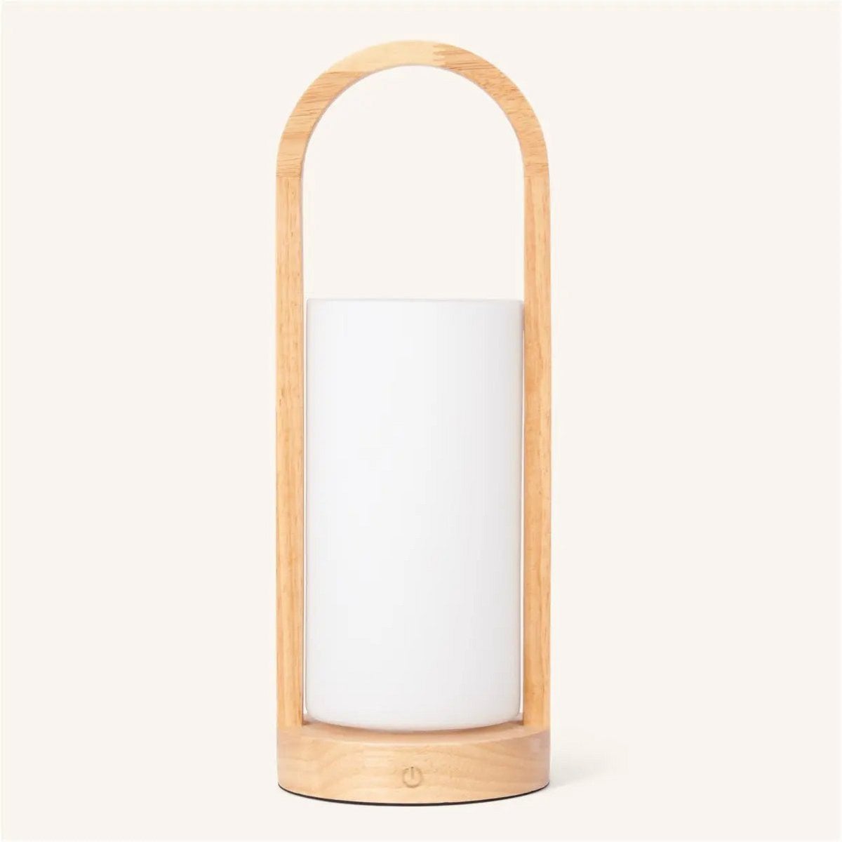 Evie Light Brown Rechargeable Wooden Table Lamp | Dimmable, Cordless & 3 Light Modes - LUXONAS HOME