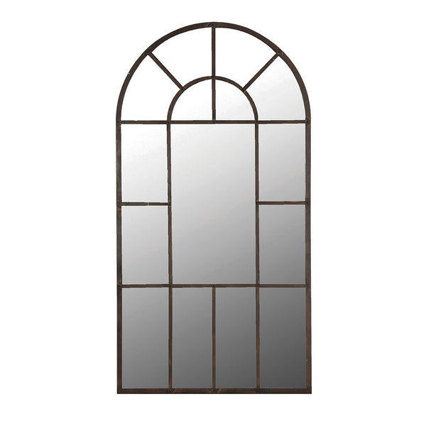 Extra Large Metal Windowpane Mirror