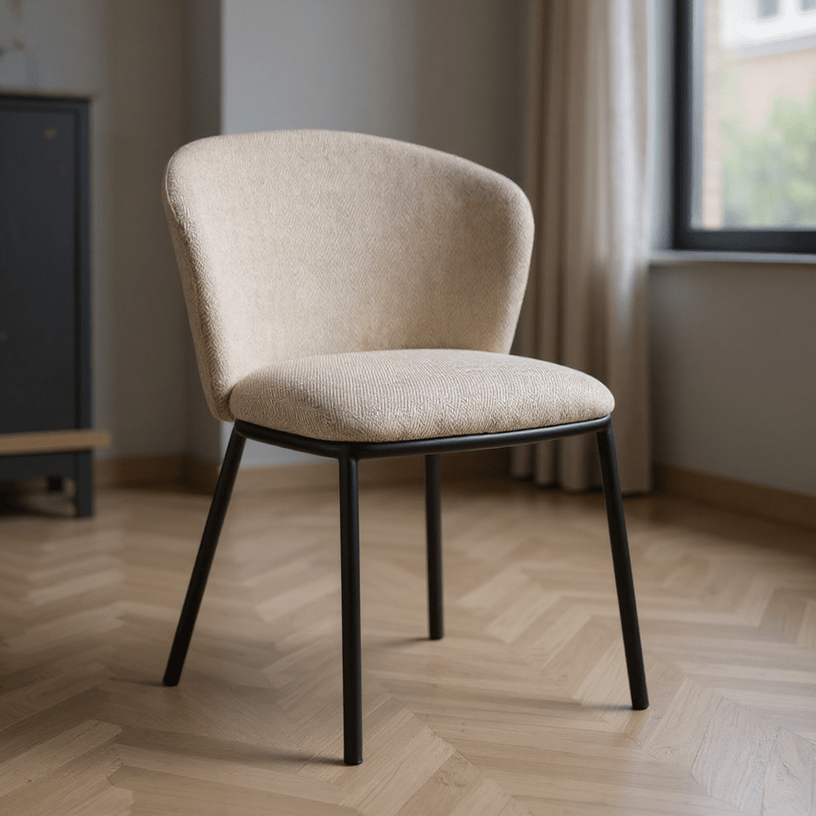 Spike Beige Fabric Chair