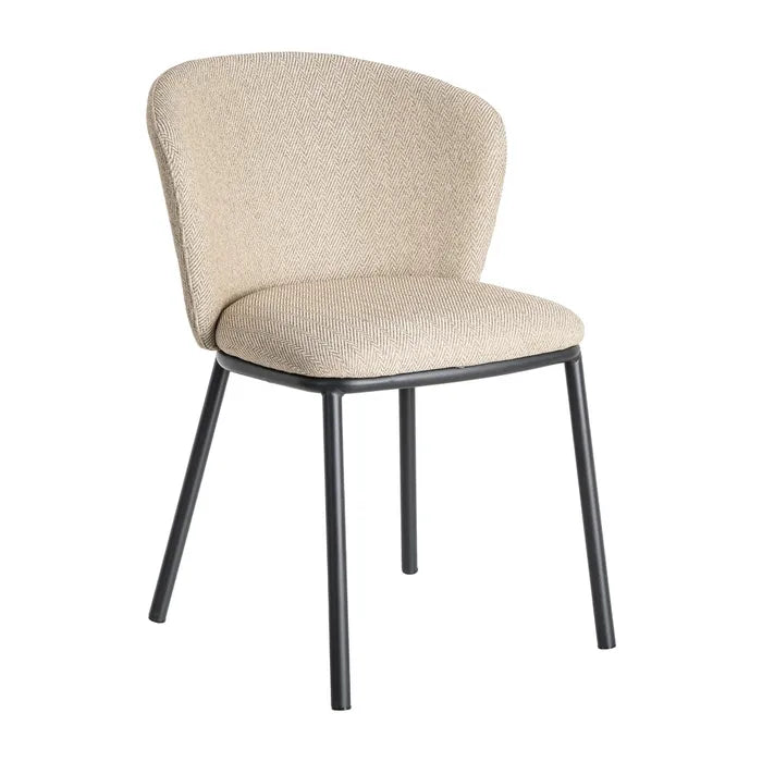 Fabric Chair 'Spike' Beige - LUXONAS