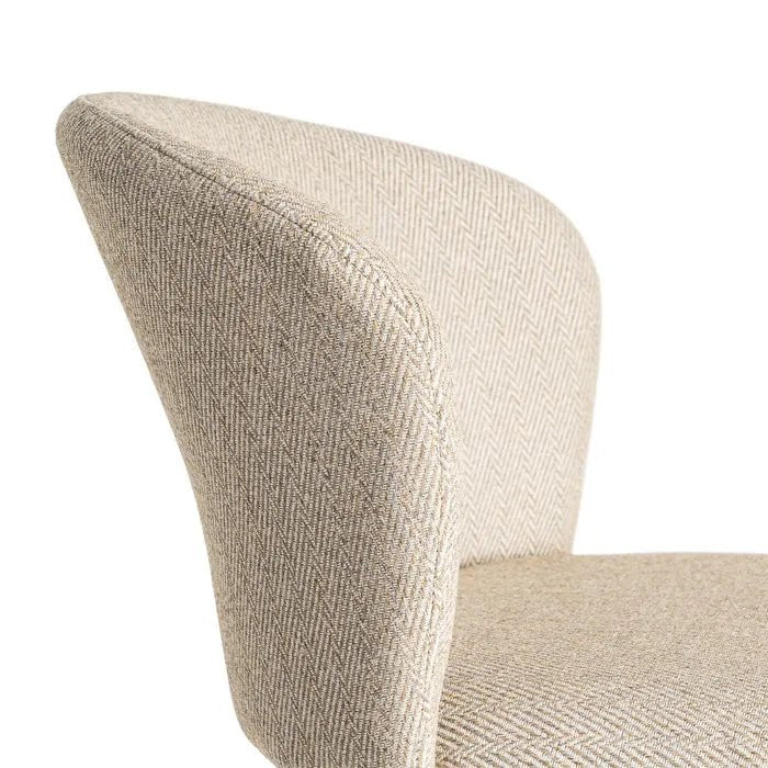 Fabric Stool Spike Beige - Stylish Seating Solution - LUXONAS