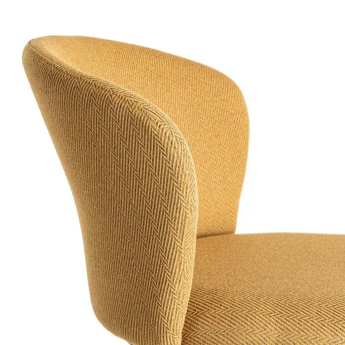Fabric Stool Spike Mustard - Stylish and Functional Seating - LUXONAS