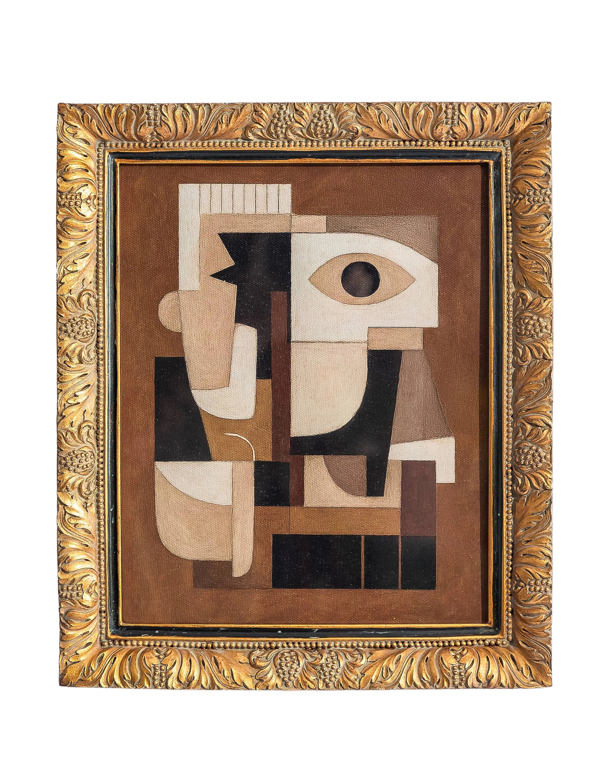 Gold Ornate Framed "Abstract Forms" Art Print