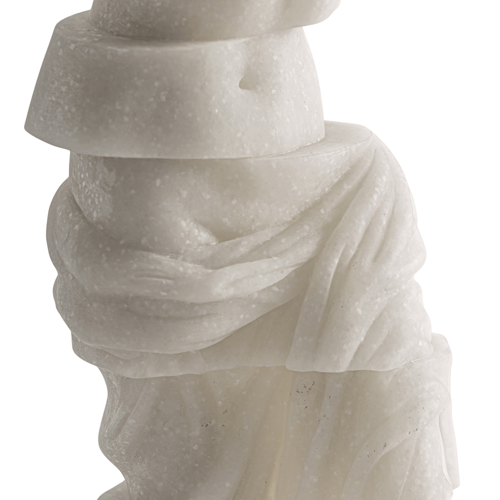 Felia Deco Figure - Contemporary Off - White Resin Decoration - LUXONAS