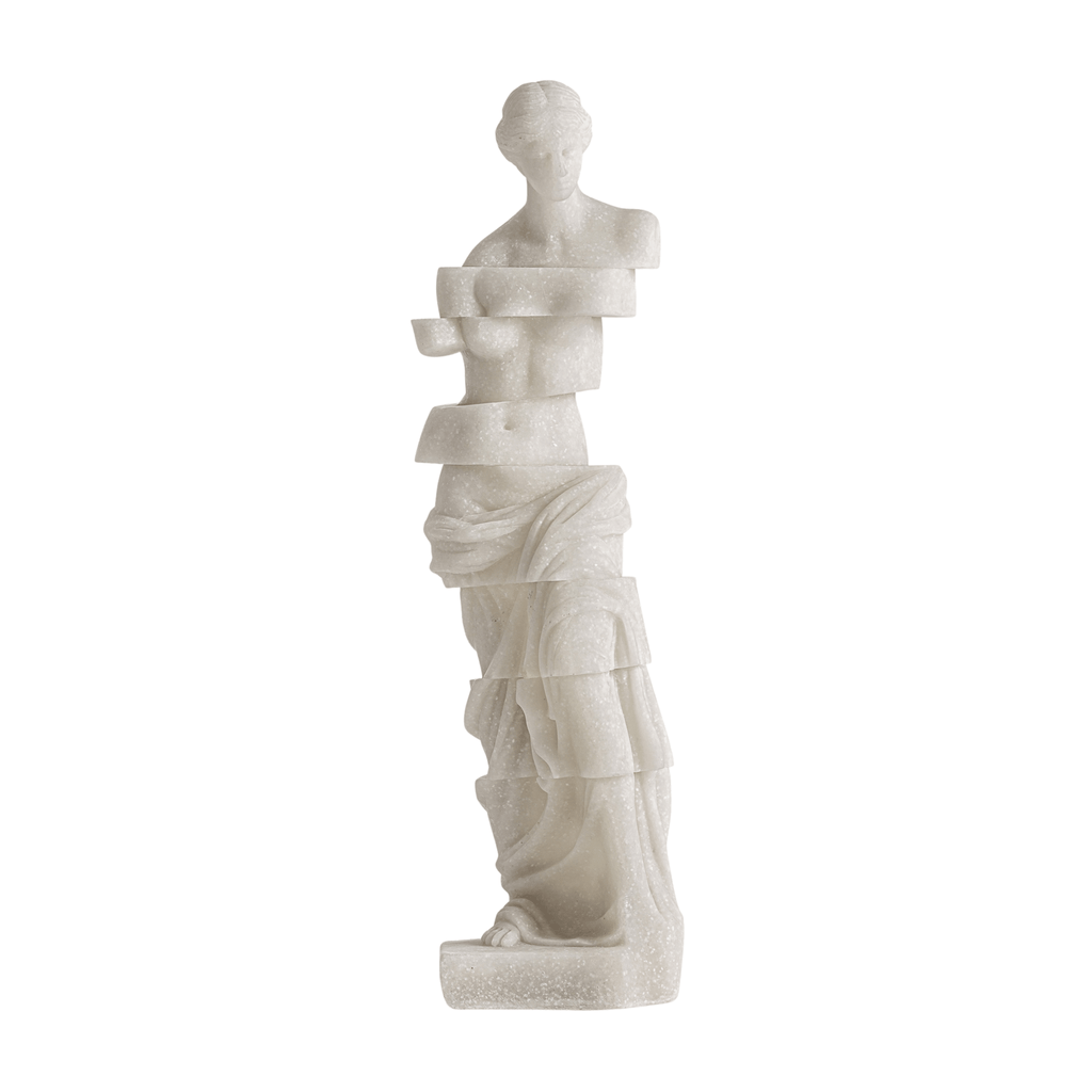 Felia Deco Figure - Contemporary Off - White Resin Decoration - LUXONAS