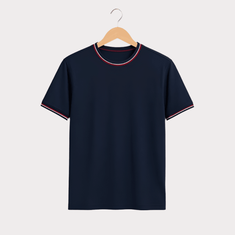 Fendy Slim Fit Crew Neck T-Shirt for Men - 100% Cotton Comfortable Casual Tee