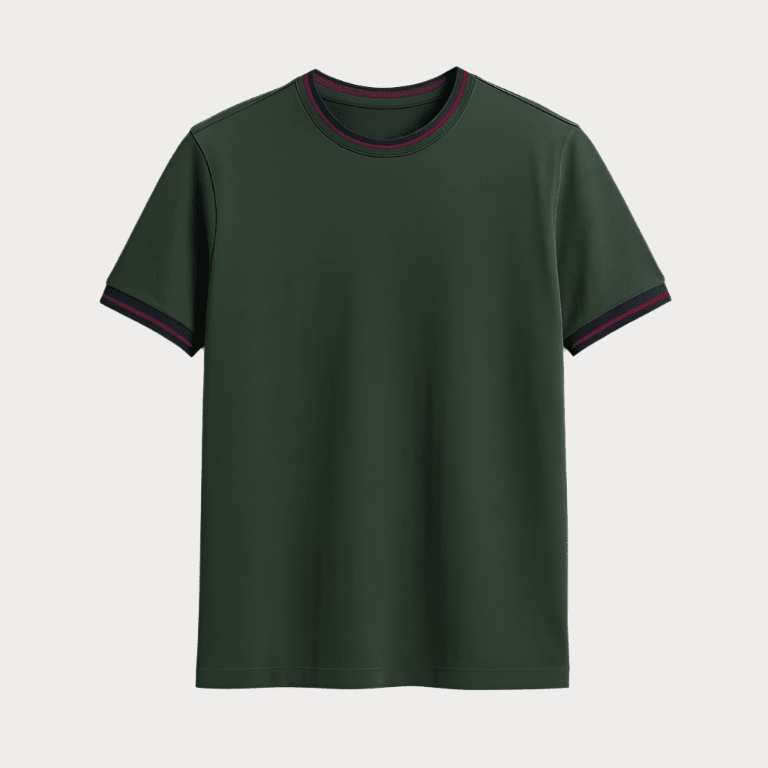 Fendy Slim Fit Crew Neck T-Shirt for Men - 100% Cotton Comfortable Casual Tee - LUXONAS HOME