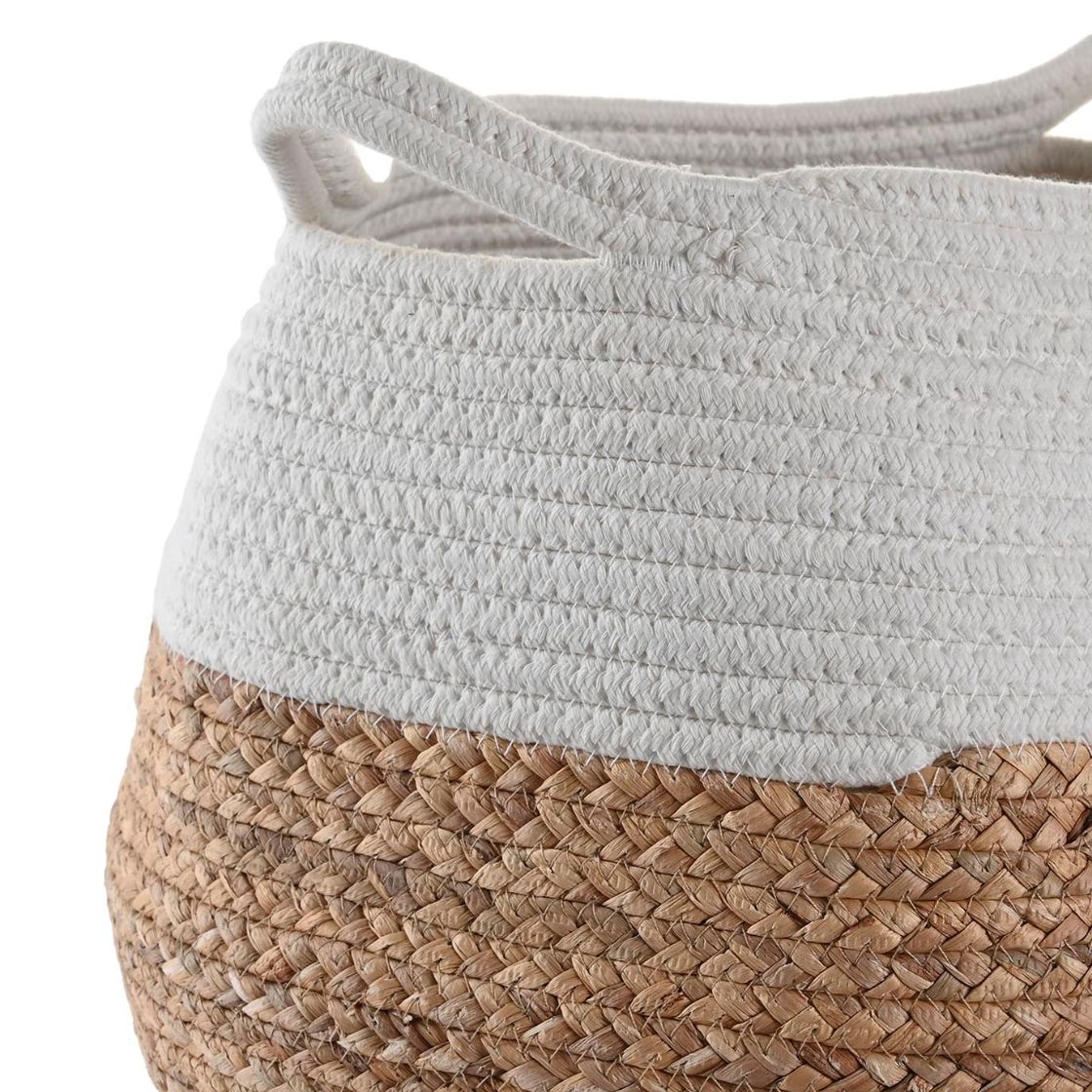 Fibre & Cotton Round Basketware - LUXONAS