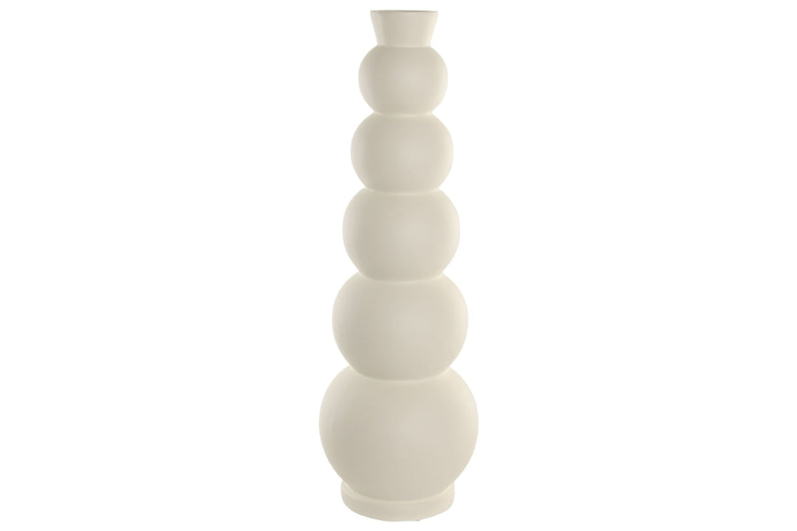 Fibreglass Floor Vase, White 81 cm