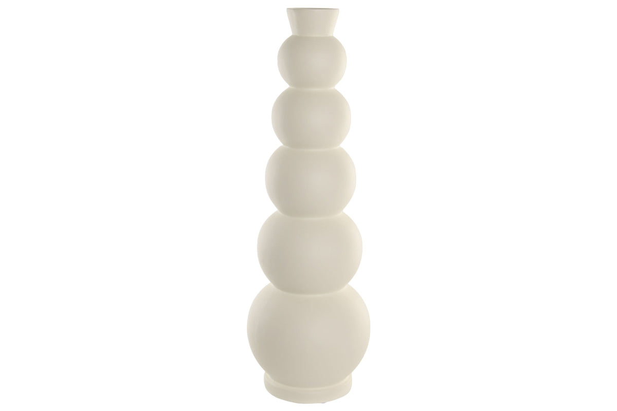 Fibreglass Floor Vase, White 81 cm
